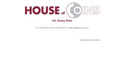 Desktop Screenshot of house-of-coins.com