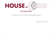 Tablet Screenshot of house-of-coins.com